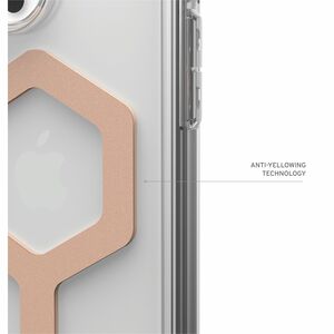 Urban Armor Gear Plyo Case for Apple iPhone 16 Pro Max Smartphone - Ice/Rose Gold - Yellowing Resistant, Impact Resistant,