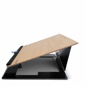 R-Go Read2Write portadocumenti, per leggere e scrivere, ergonomico, con poggiapolsi in morbida schiuma, legno di quercia