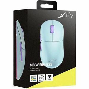 CHERRY XTRFY M8 Rato para jogos - Frequência de rádio - USB tipo A - Ótico - Cabo/sem fios - 2,40 GHz - Recarregável - 260