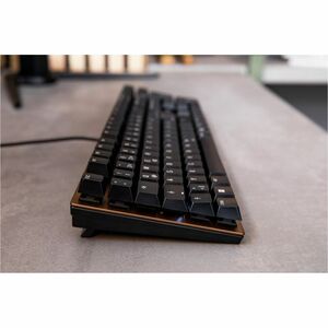 CHERRY KC 200 MX Teclado - Cabo Conectividade - USB tipo A Interface - Alemão - QWERTZ Layout - Preto, Bronze - Mecânica/M