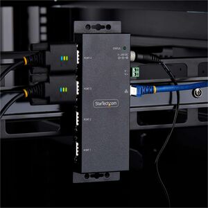 StarTech.com Device Server - TAA Compliant - Twisted Pair - 1 x Network (RJ-45) - 4 x Serial Port - 10/100Base-T - Fast Et
