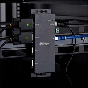StarTech.com Device Server - TAA-konform - Verdrilltes - 1 x Netzwerk (RJ-45) - 4 x Serielle Schnittstelle - 10/100Base-T 