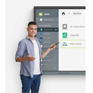 BenQ Board Essential RE7504 190,5 cm (75 Zoll) 4K UHD LCD Collaboration Display - Cortex A73 + A53 - 8 GB - Infrarot (IrDA