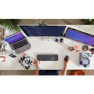 Logitech MX Keys for Business Keyboard - Wireless Connectivity - English (US) - Graphite - MX Keyswitch - Bluetooth - 10 m