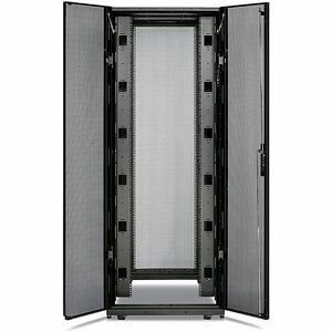 APC by Schneider Electric NetShelter SX 45U Rack Cabinet - 482.60 mm Rack Width - Black - TAA Compliant - 1020.58 kg Dynam