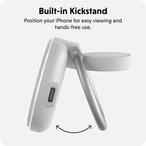 Hyperjuice HyperJuice HJ3310WHGL Induction Charger - White - For Smartwatch, Wireless Earphone, Smartphone, Android Device