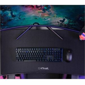 Trust Luminus Gaming-Tisch - Schwarz Rechteck Top x 1200 mm Table Top Width x 600 mm Tischplatte Tiefe - 740 mm Höhe - Spi