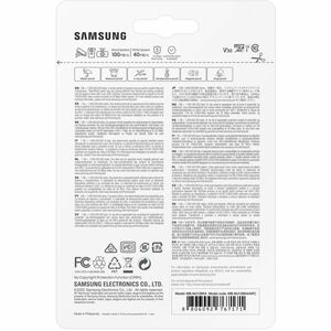 Samsung PRO Endurance MB-MJ128K 128 GB Class 10/UHS-I (U3) V30 microSDXC - 100 MB/s Read - 40 MB/s Write - 120 Month Warranty