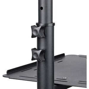 StarTech.com Projector Trolley - 2 Shelf - 20 kg Capacity - 4 Casters - Steel - 502.9 mm Length x 454.7 mm Width x 1463 mm