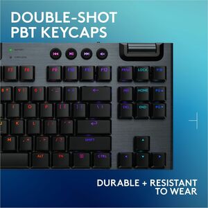 Logitech G915 X LIGHTSPEED TKL Low-Profile Wireless Gaming Keyboard, Double-Shot PBT Keycaps, Fully Programmable Keys, RGB