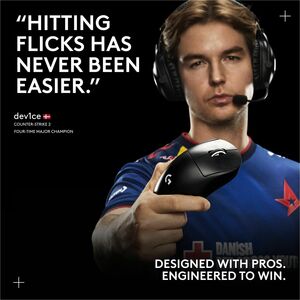 Logitech G PRO X SUPERLIGHT 2 DEX LIGHTSPEED Wireless Gaming Mouse, 60g Pro-Grade Lightweight Mouse With 5 Programmable Bu