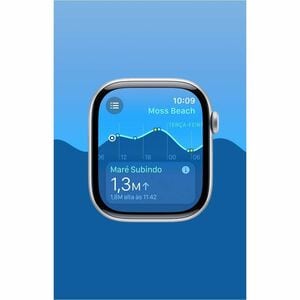 Apple Watch Series 10 智能手表 - 46 毫米 Case Height - 39 毫米 Case Width - 银 Case Color - 铝 Case Material - 无线局域网 - 电心传感器, 脉搏血氧计传