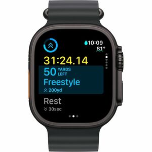 Apple Watch Ultra 2 智能手表 - 49 毫米 Case Height - 14.40 毫米 Case Thickness - 44 毫米 Case Width - 黑 Case Color - 玻璃 Body Materia