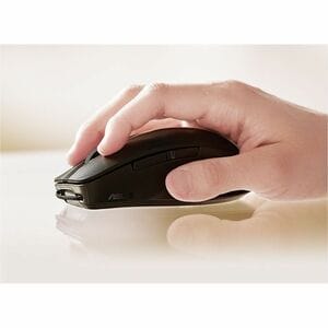 Asus SmartO MD200-SB Mouse - Bluetooth/Radio Frequency - USB - Optical - 6 Button(s) - 6 Programmable Button(s) - Secret B