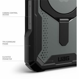 Urban Armor Gear Plasma XTE Rugged Case for Apple iPhone 16 Smartphone - Black/Orange - Drop Resistant, Scratch Resistant,