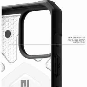 Urban Armor Gear Pathfinder Clear Case for Apple iPhone 16 Pro Max Smartphone - Hex Pattern - Ice - Drop Resistant, Impact