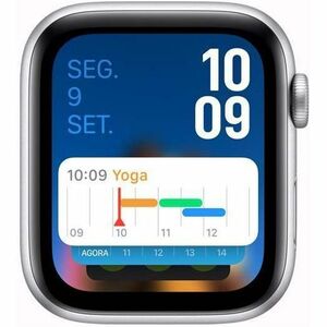 Apple Watch SE Smartwatch - Rechteckig Case Shape - 44 mm Case Height - 38 mm Case Width - Silber Case Color - Denim Band 