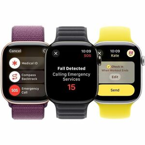 Apple Watch Series 10 Smartwatch - 42 mm Case Height - 36 mm Case Width - Rose Gold Case Color - Pflaume Band Color - Alum