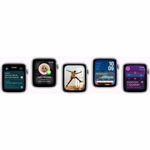 Apple Watch Series 10 Smartwatch - 46 mm Case Height - 39 mm Case Width - Silber Case Color - Aluminium Case Material - Wi