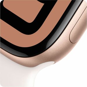 Apple Watch Series 10 Smartwatch - 46 mm Case Height - 39 mm Case Width - Rose Gold Case Color - Pink Band Color - Alumini