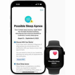 Apple Watch Series 10 Smart Watch - 46 mm Case Height - 39 mm Case Width - Jet Black Case Color - Black Band Color - Alumi