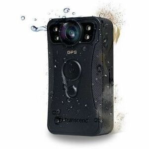 Transcend DrivePro Body 40 Digital Camcorder - STARVIS - MP4, H.264 - Electronic (IS) - 128 GB Flash Memory - USB - GPS - 