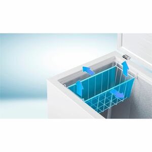 Freezer Hisense FT184D4AWYE 142 L Petto - Installazione libera - Bianco, Acciaio - Metallo - Allarme porta - 142 L Capacit