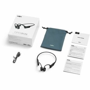 Shokz OpenRun Kabellos Nackenbügel, Über das Ohr Stereo Ohrhörerset - Schwarz - Binaural - Offen - 20 Hz bis 20 kHz Freque