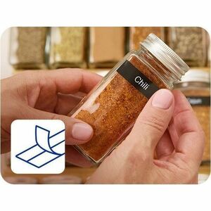 Brother P-touch BTAG-233 Blue on White Label Tape - x 15/32"" (12 mm) Width x 13 1/8 ft (4 m) Length - Blue on White - Pla