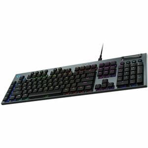 Logitech G G915 X Gaming Keyboard - Cable Connectivity - USB Interface - RGB LED - English (US) - QWERTY Layout - Black - 