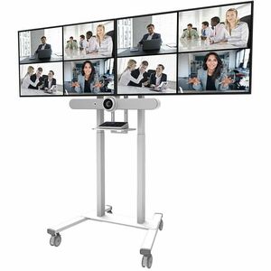 Adattatore per supporto Neomounts per LCD display, Schermo, Montaggio a muro - Bianco - Regolabile in altezza - 2 Schermo/