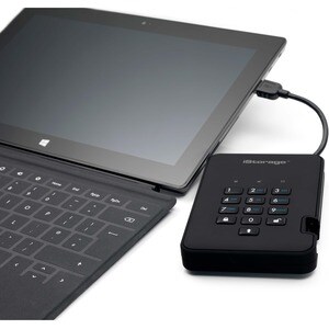 Disque dur Portable iStorage diskAshur2 Durci - 2.5" Externe - 500 Go - Noir - Conforme aux normes TAA - Client Léger Appa