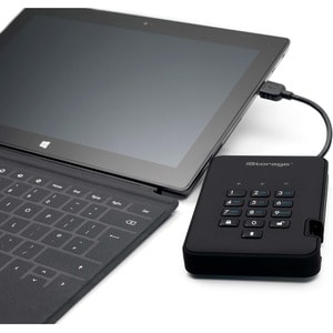 SSD iStorage diskAshur2 - Externe - 2 To - Noir - Conforme aux normes TAA - USB 3.1 - 294 Mo/s Taux de transfer maximale e