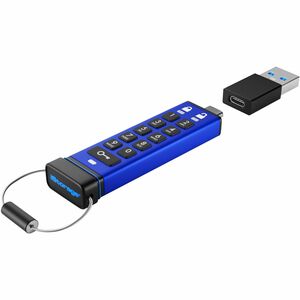 Lecteur flash iStorage datAshur PRO+C Durci - 128 Go - USB 3.2 (Gen 1) Type C - 256-bit AES, XTS-AES - 310 Mo/s Read Speed