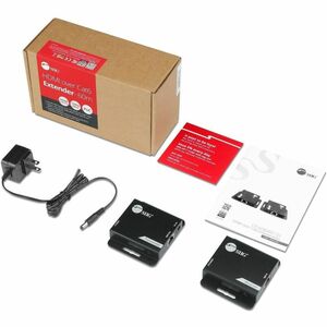 SIIG HDMI Over Cat6 Extender - 60m - 1080p - PoC - Metal Housing - HDMI Over Cat6 Extender - Extends HDMI audio/video sign