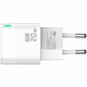 CHARGER GAN 20W 1XUSB-C PD3.0 QC4.0 1XUSB-A QC3.0 WHITE
