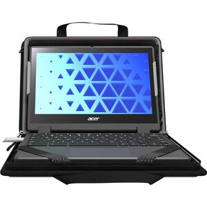 MAXCases Explorer 5 Work-In - Notebook carrying case - with pocket - 14" - black