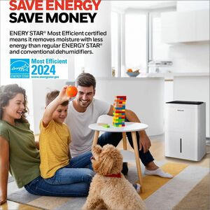 Honeywell TPFIT50WK 50 Pint Energy Star Portable Dehumidifier, White - Compressor - 1.75 gal Tank - 4000 Sq. ft. - White