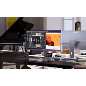 Alogic Edge 34C2KPD 34 Zoll Class UW-QHD LCD-Monitor - 21:9 Format - Silber - 86,4 cm (34 Zoll) Viewable - IPS-Technologie