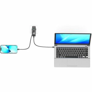 Adaptateur secteur Port Connect - 100 W - 1 Pack - Adaptateur universel - 1 USB - 2 USB Type-C - Pour Ordinateur Portable,