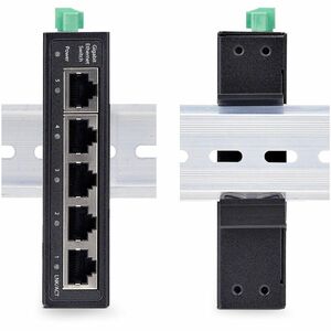 StarTech.com I51G 5 Ports Ethernet Switch - Gigabit Ethernet - 10/100/1000Base-T - New - Black - TAA Compliant - 2 Layer S