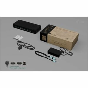i-tec Universal 13 Port(s) USB Type C Docking Station for Tablet, Smartphone, Microphone, Monitor, Notebook - Charging Cap