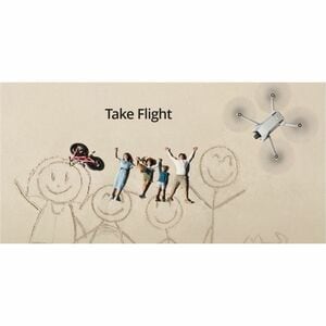 DJI Mini 3 Aerial Drone - 2.48 GHz, 5.85 GHz - Battery Powered - 0.85 Hour Run Time - Wi-Fi - 1