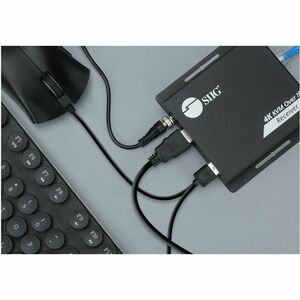 SIIG HDMI 4K30Hz KVM Over IP Extender - 120m(394ft) - Over IP KVM Extender - One to Many - HDMI Loop-out - Downscaler - Lo