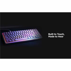 NZXT Function Elite MiniTKL KB-101NW-US Gaming Keyboard - Cable Connectivity - USB Interface - RGB LED - English (US) - Ma