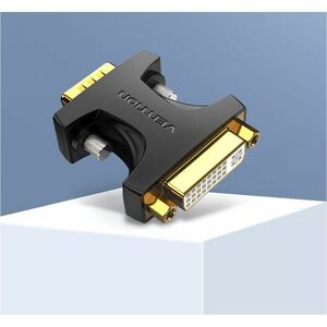 Vention DDDB0 Video Adapter - 1 x VGA - Male - 1 x 29 pin DVI Digital Video - Female - Gold Contact - Black