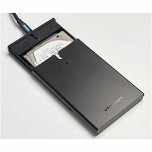 Vention KPBB0 Drive Enclosure SATA/600 - USB 3.1 (Gen 2) Type C Host Interface - UASP Support Portable - Black - 1 x HDD S