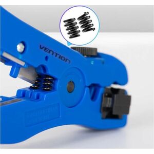 Vention Stripping Tool - 124 mm Length - Blue - Aluminium - Insulated, Comfortable Handle, Comfortable Grip, Anti-shock, N