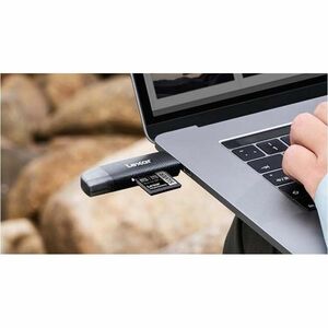 Lexar 2 Slot(s) 2-in-1 Flash Reader - USB 3.2 (Gen 1) Type A, USB 3.2 (Gen 1) Type C - External - 25.63 MB/s - SDXC - 2 To