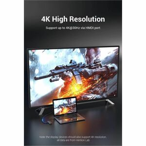 Vention TOMHB Docking Station for Hard Drive, U Disk, Tablet, Keyboard, Gaming Console, Cellular Phone, Smartphone, Notebo